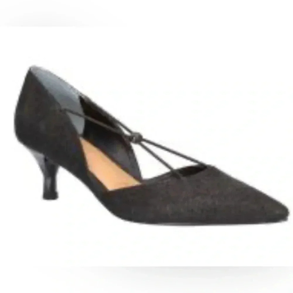 J. Renee Veeva black dance glitter 2 inch heels size 7 1/2 NWOT